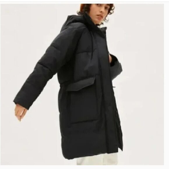 Everlane The ReNew Jacket Long Puffer Black NWT XS - Picture 3 of 8